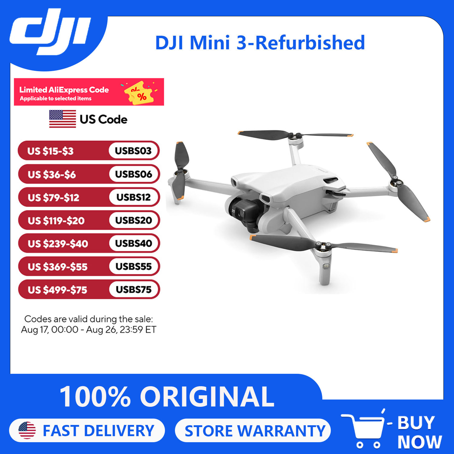 Drone Gimbal 3 Axis - Ricondizionamento dei droni DJI Mini 3