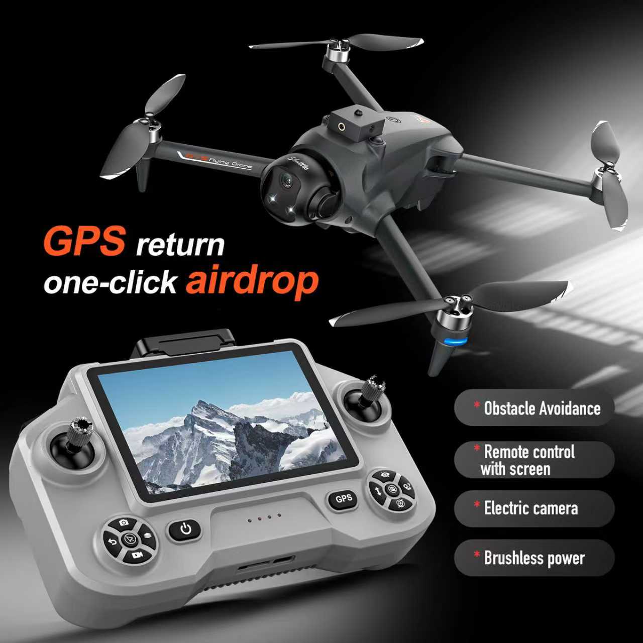 Drone Gimbal 2 Axis - Drone Quadricottero FPV GPS YL059 con