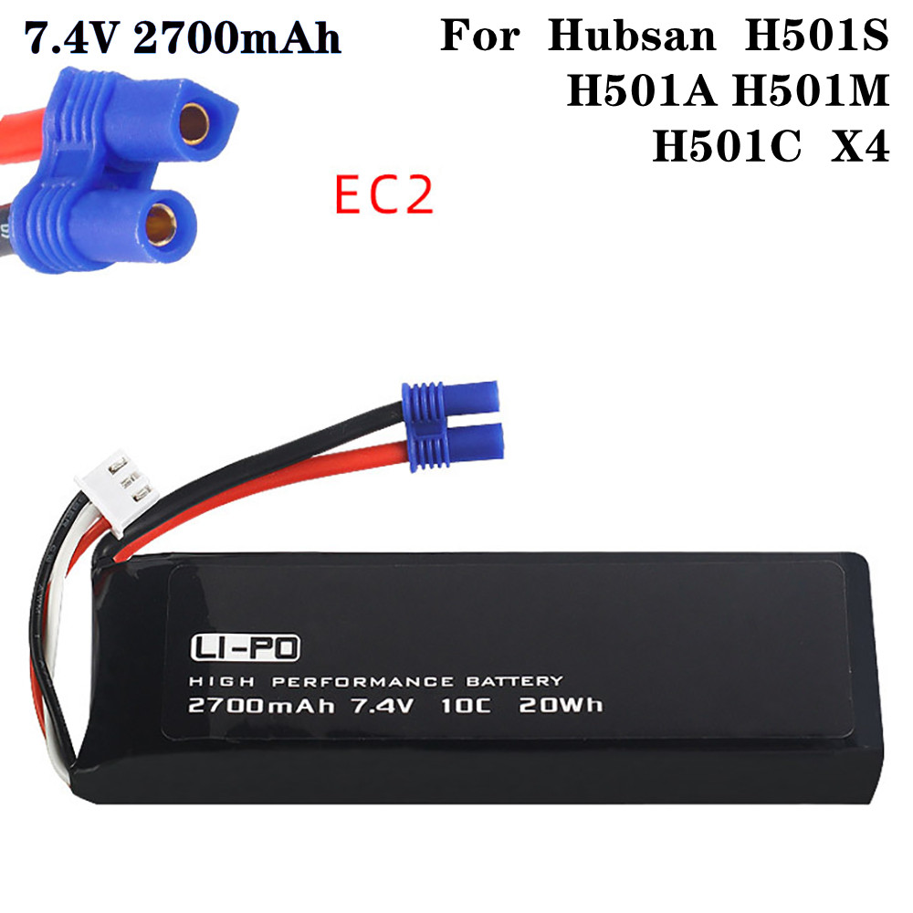Drone Gimbal 2 Axis - Batteria originale 7.4V 2700mAh 10C per