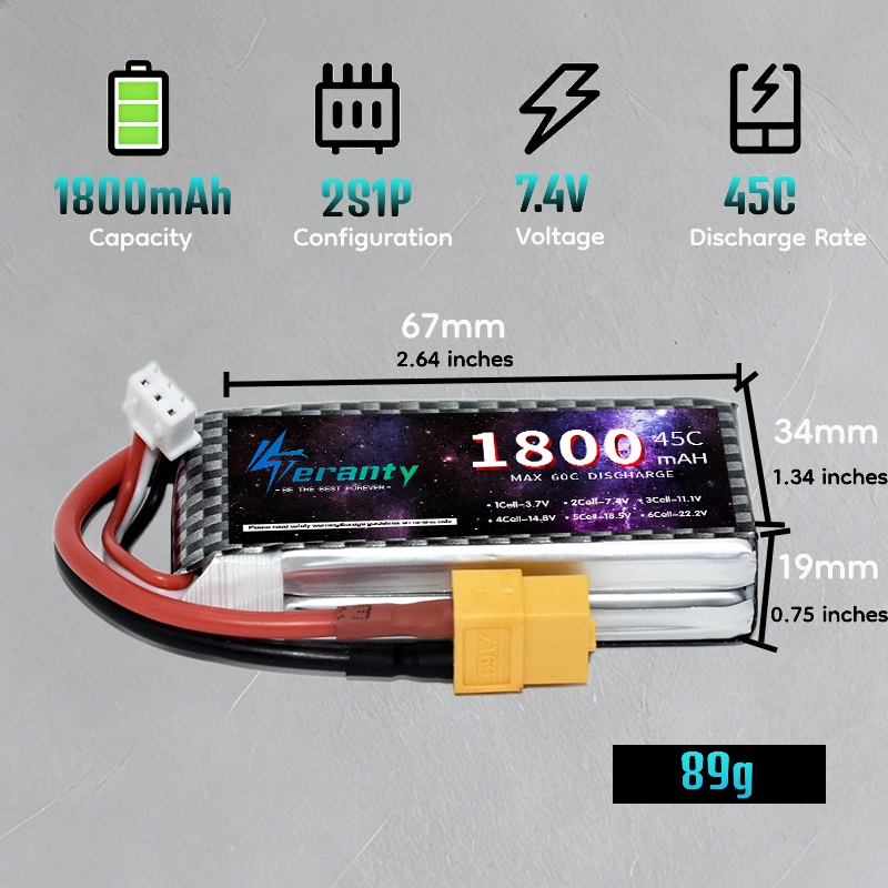 Batteria Lipo TERANTY 2S 3S 4S - Drone Gimbal Controller recensione e prezzo