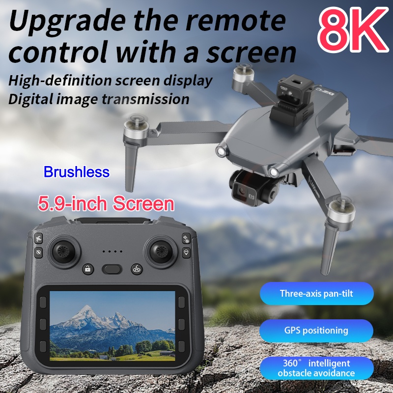 Drone con Doppia Fotocamera 8K - Drone Gimbal 3 Axis recensione e prezzo